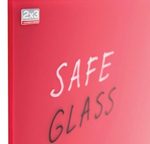 Магнитная стеклянная доска на стену 2х3 OFFICE TSZ86 R, 60x80 см, красная в Норильске - предосмотр 1