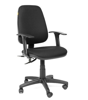 Офисное кресло CHAIRMAN 661 Ткань стандарт 15-21 черная в Красноярске - изображение
