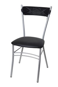 Кухонный стул Бистро Софт СРП-080С Эмаль, с мягкой спинкой Экотекс черный в Норильске